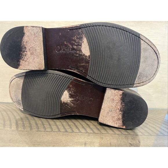 Cole Haan Brown Leather loafer Slip-On mens size 11 Tassel Fringe moc toe preppy - Picture 8 of 10